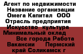 Агент по недвижимости › Название организации ­ Омега-Капитал, ООО › Отрасль предприятия ­ Искусство, культура › Минимальный оклад ­ 45 000 - Все города Работа » Вакансии   . Пермский край,Соликамск г.